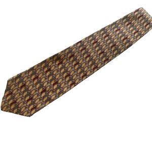 J. Garcia Men's 100% Silk Crescent Pattern Stonehenge Necktie